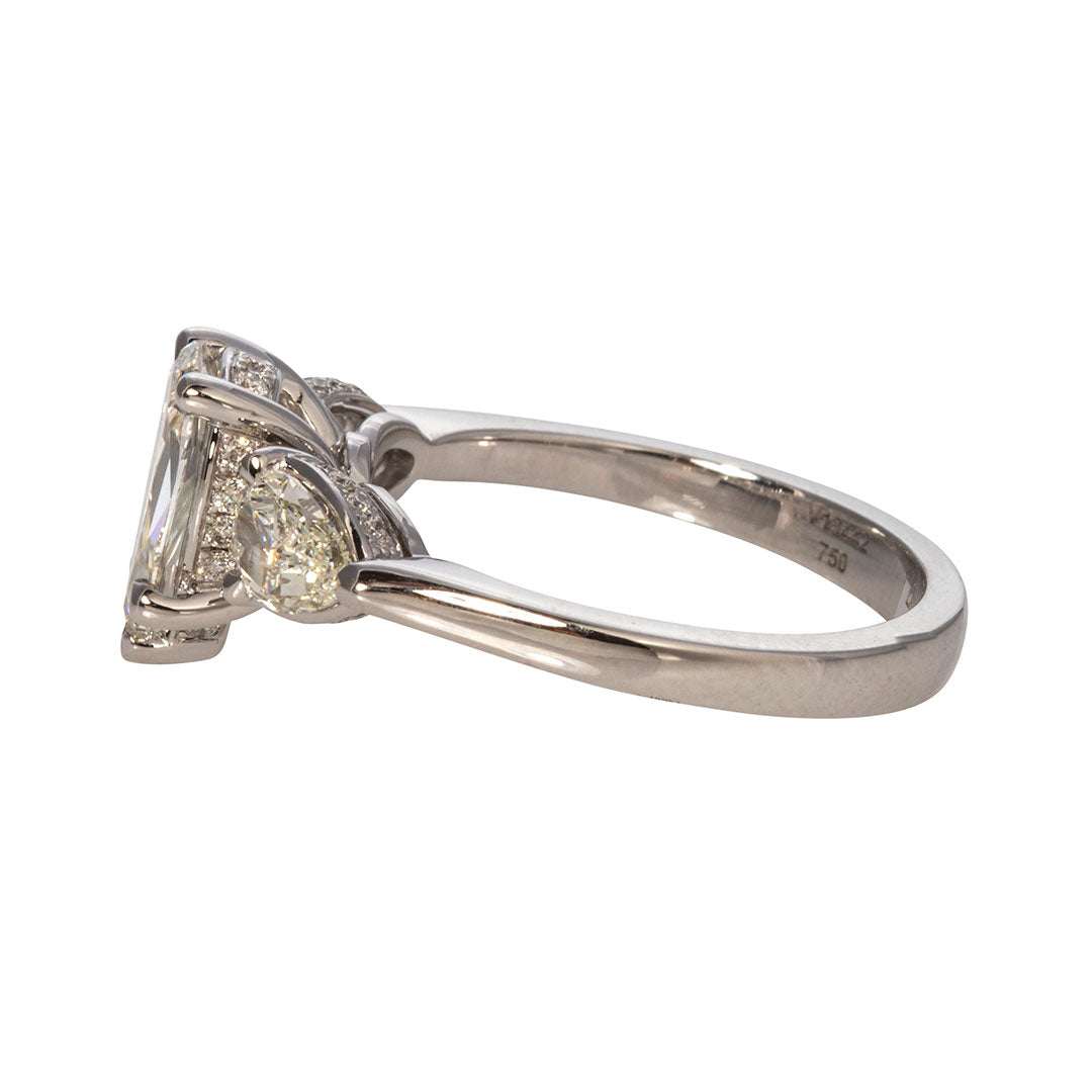 Christopher Designs L’Amour Crisscut Pear Diamond Engagement Ring