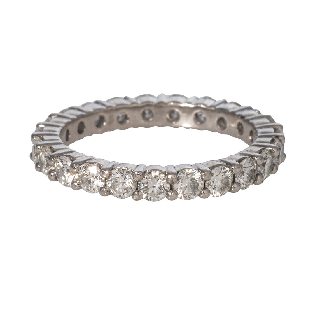 Estate 1.89ct Diamond Platinum Eternity Band