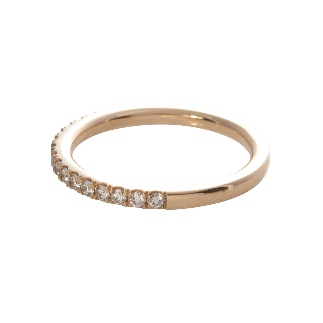 .29ct Diamond Pavé 14K Yellow Gold Halfway Band