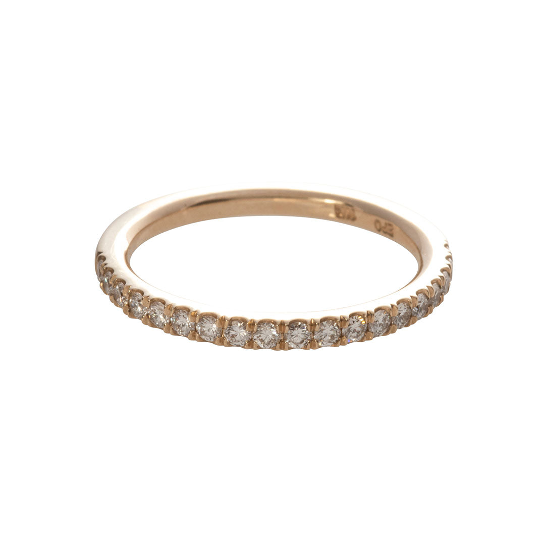 .29ct Diamond Pavé 14K Yellow Gold Halfway Band