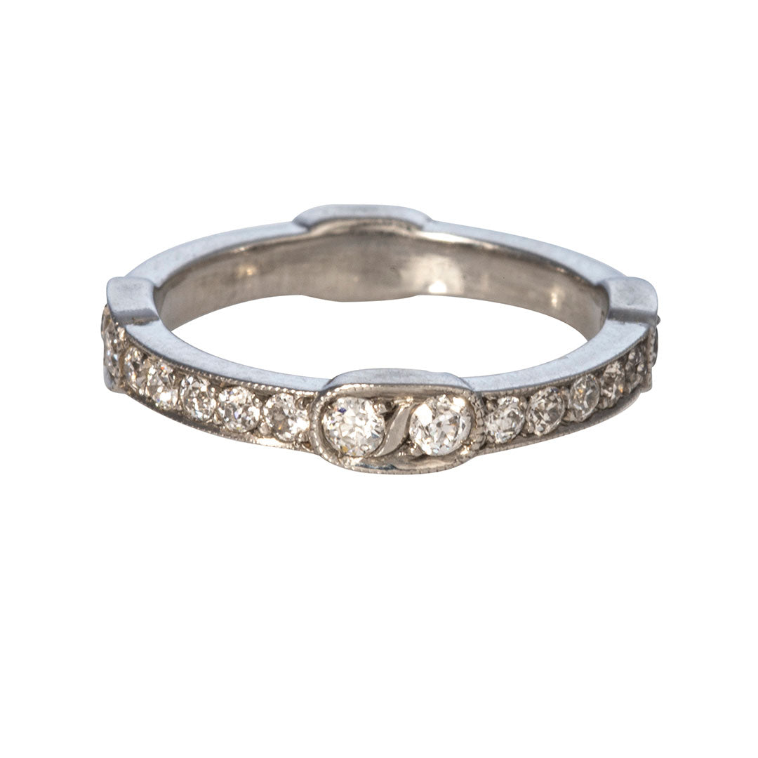 Single Stone Platinum Perrin Band