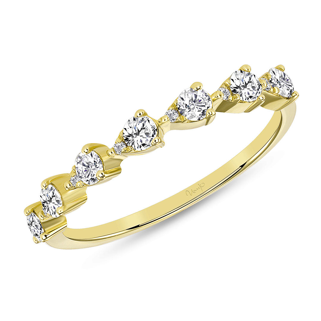 .38ct Diamond 14K Yellow Gold Halfway Band