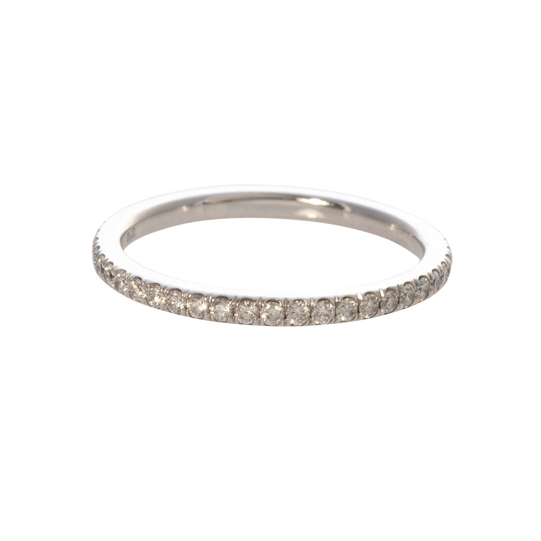 Diamond Micro Pavé 14K White Gold Eternity Band