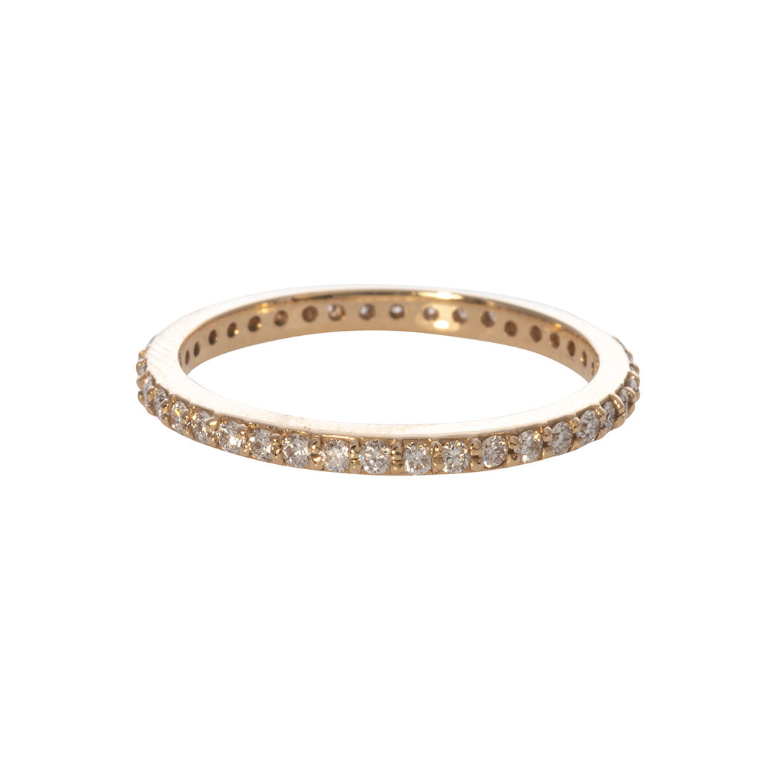 .40ct Diamond Pavé 14K Yellow Gold Eternity Band