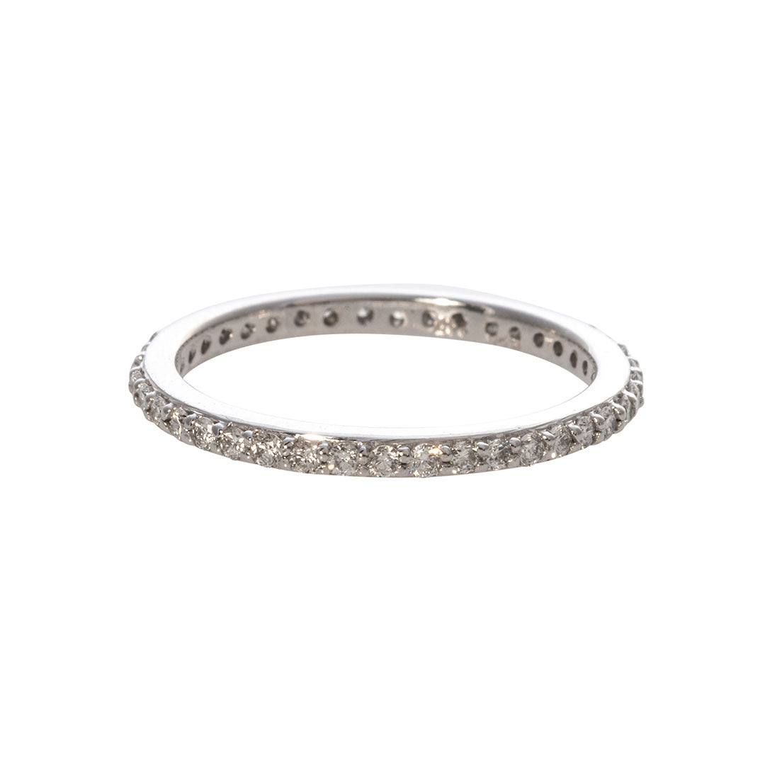 .40ct Diamond Pavé 14K White Gold Eternity Band