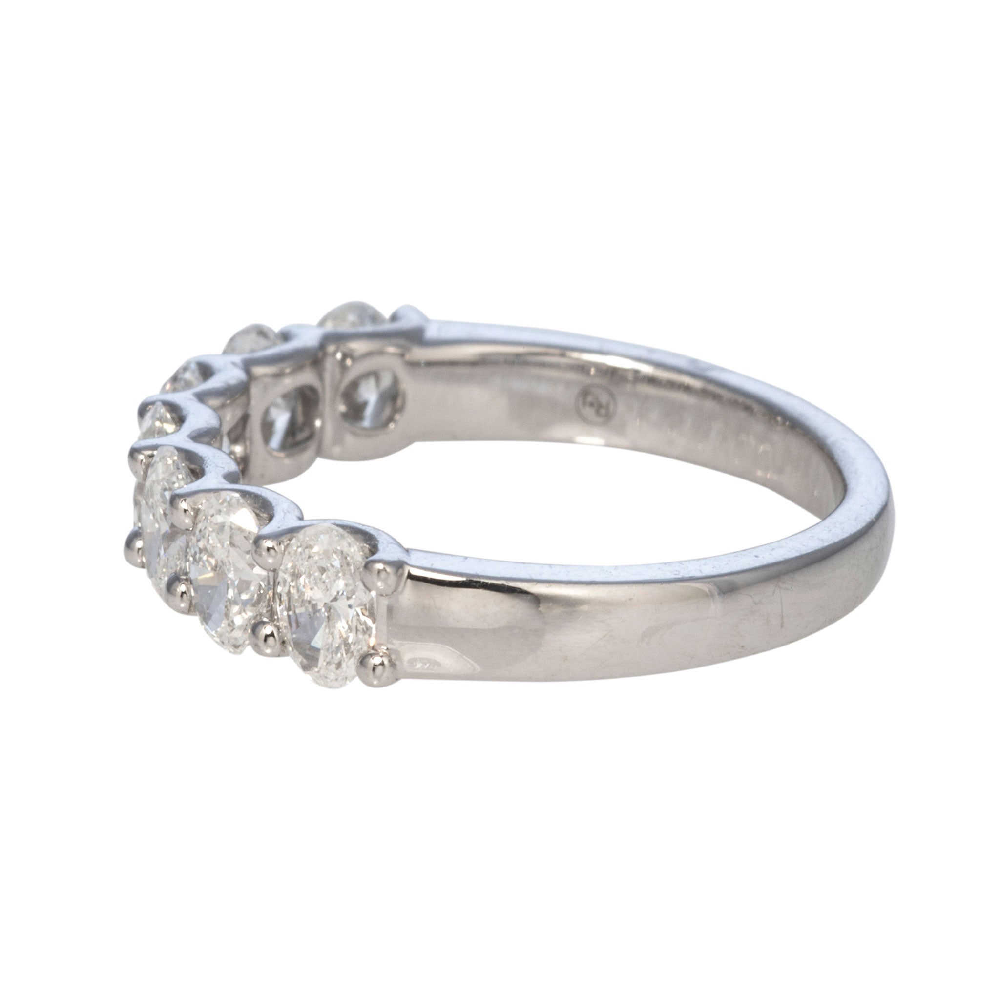 1.75ctw Oval Diamond 7-Stone Platinum Band