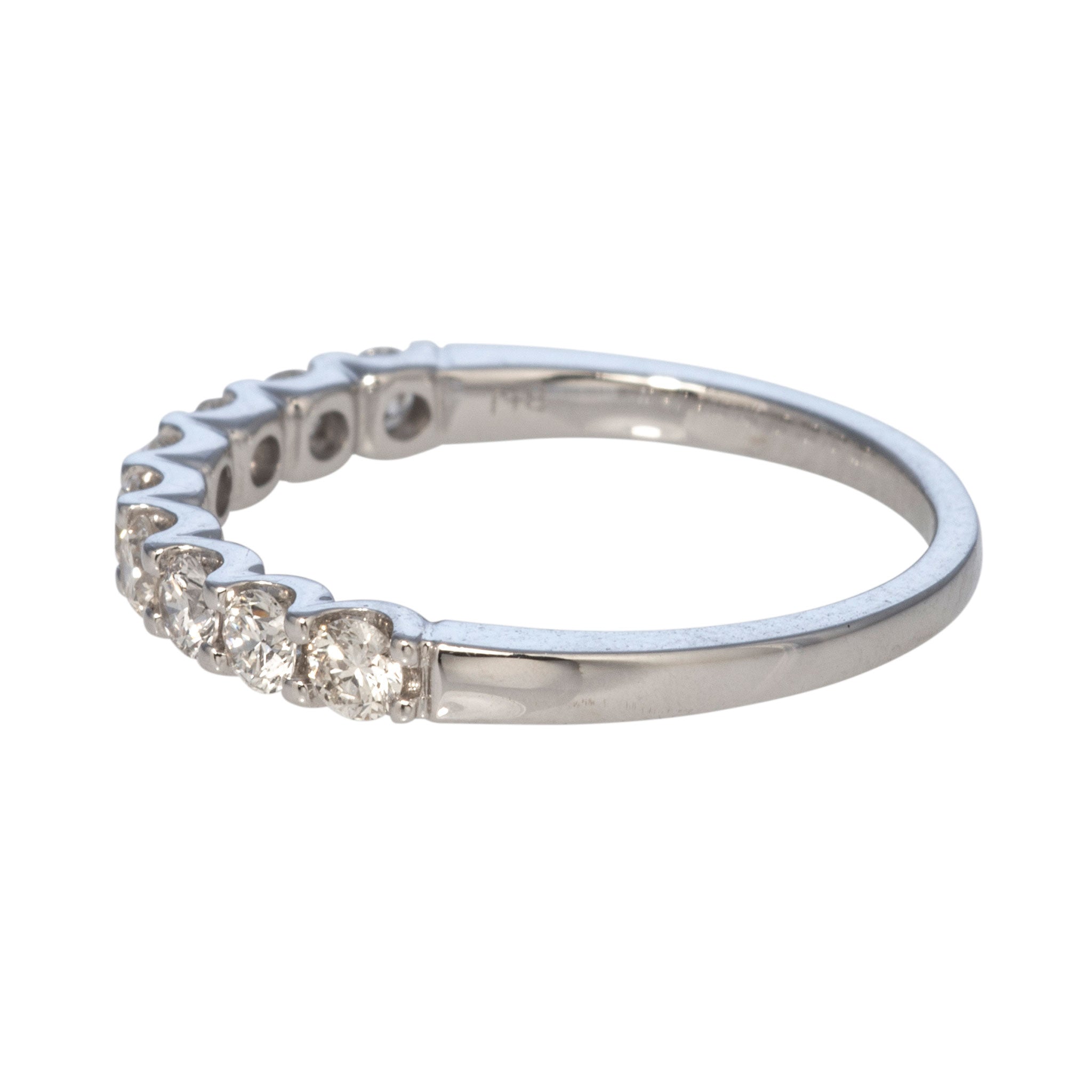 .50ctw Round Diamond 9-Stone 14K White Gold Band