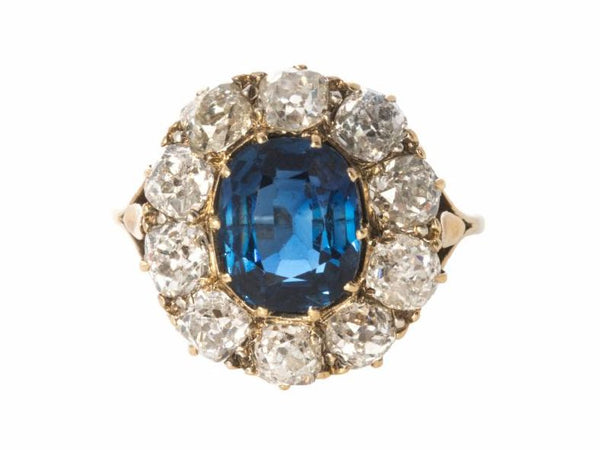 Antique Sapphire Diamond Ring