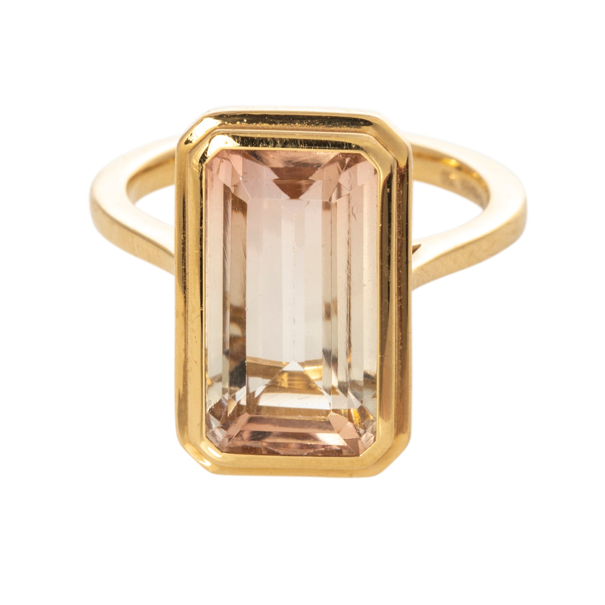 Goshwara Emerald-Cut Tourmaline 18K Gold Ring