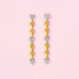 Freida Rothman From the Heart Linear Earrings