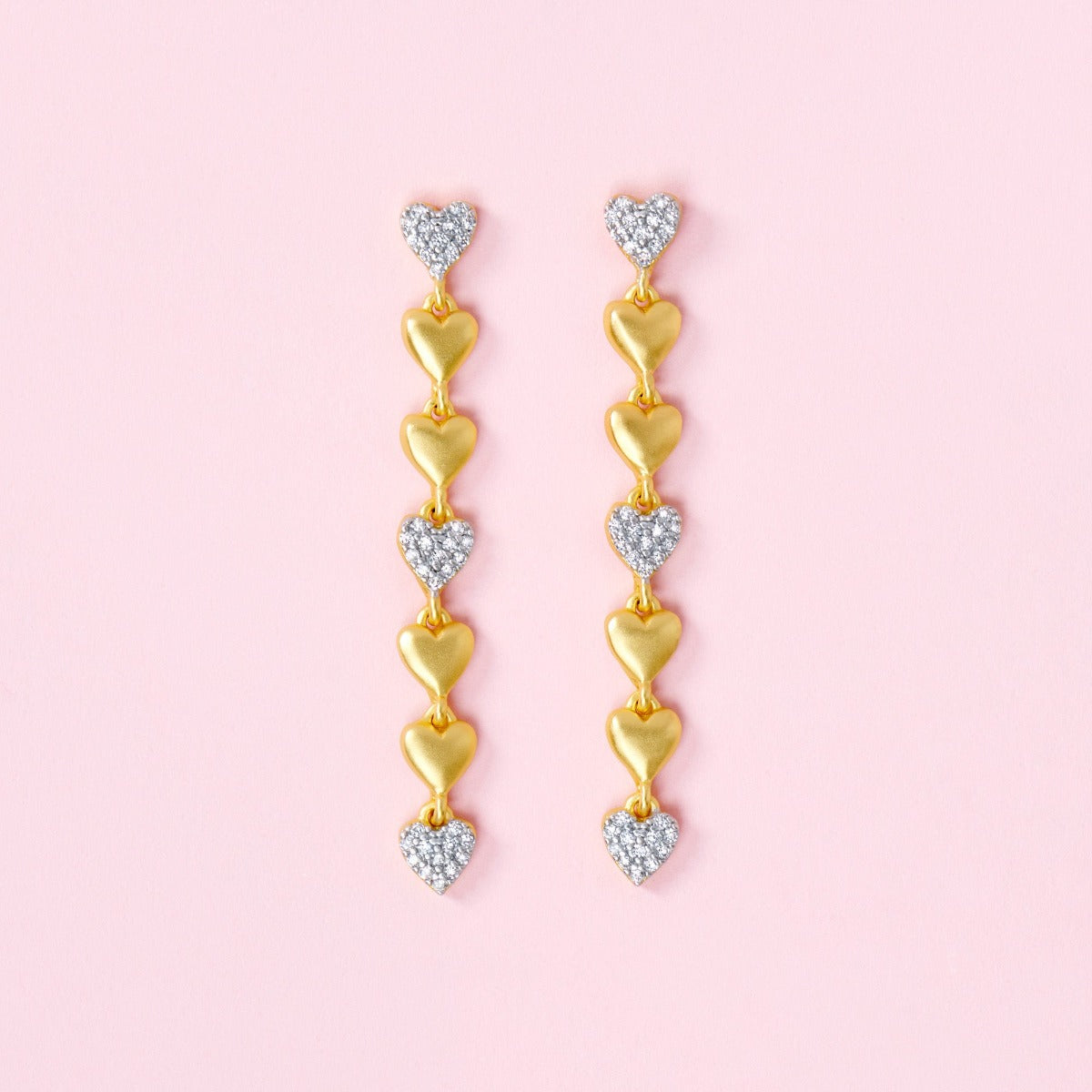 Freida Rothman From the Heart Linear Earrings