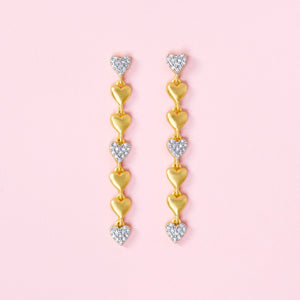 Freida Rothman From the Heart Linear Earrings