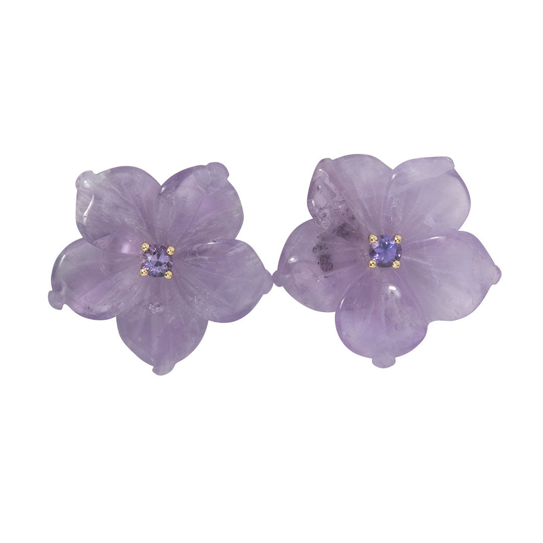 Meeting Street Large Flower Stud Earrings