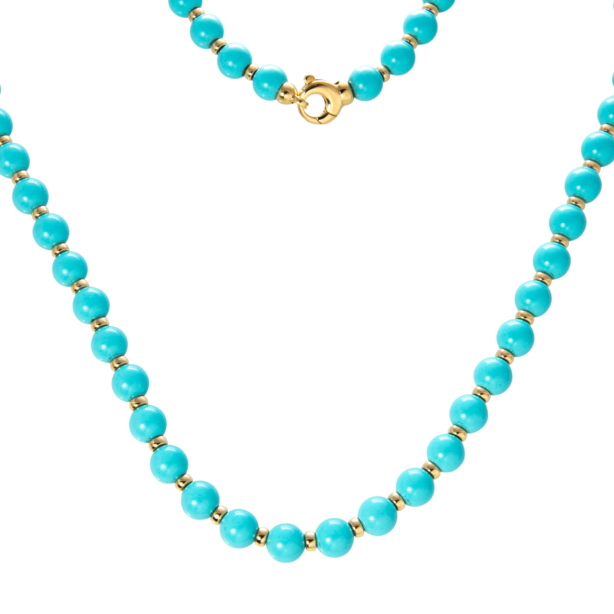 Goshwara Turquoise Bead 18K Gold Necklace