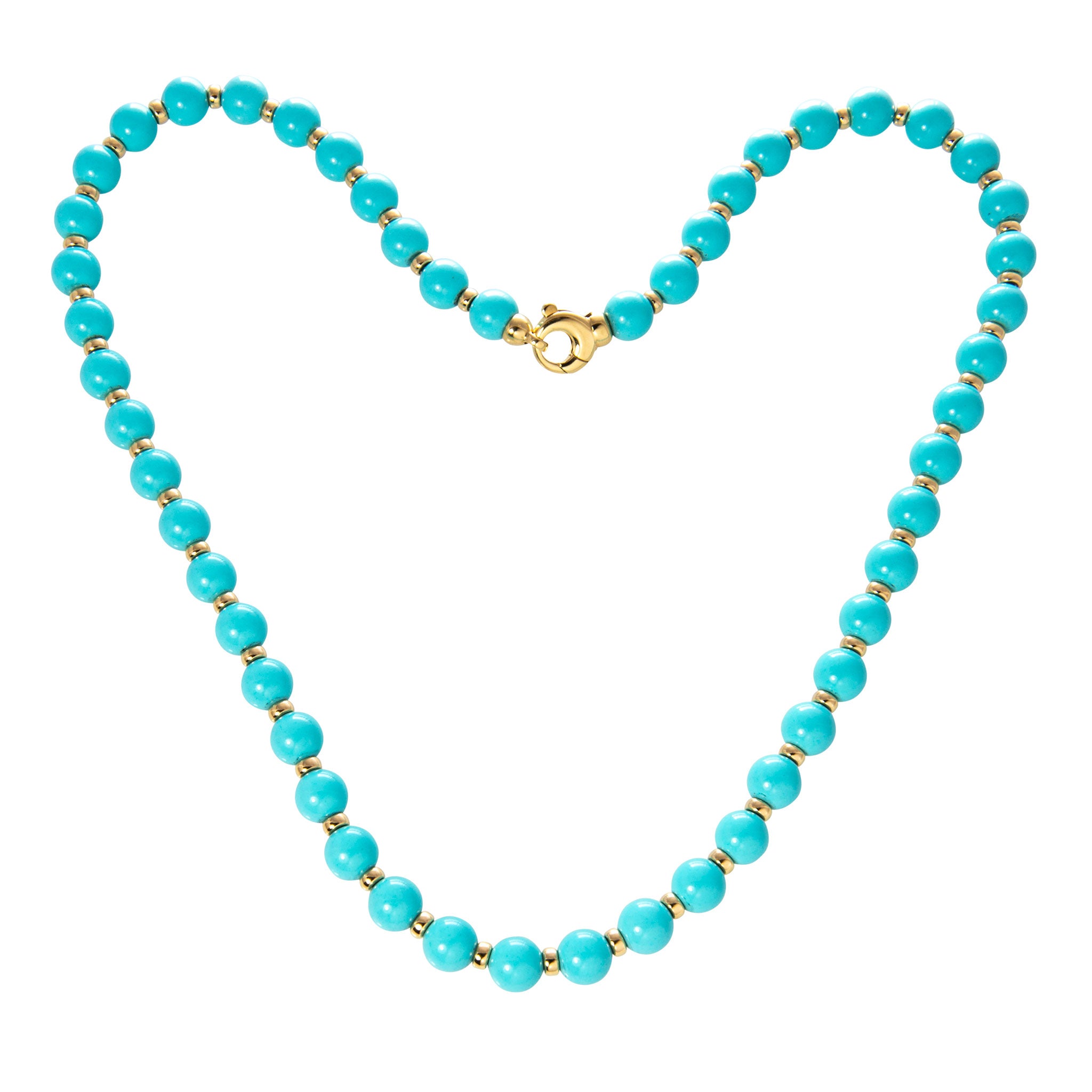 Goshwara Turquoise Bead 18K Gold Necklace