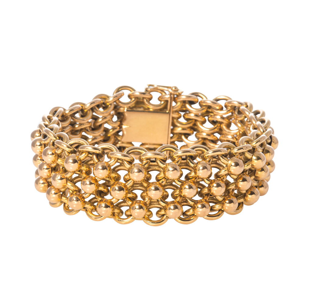 Estate French Chain Link Bracelet