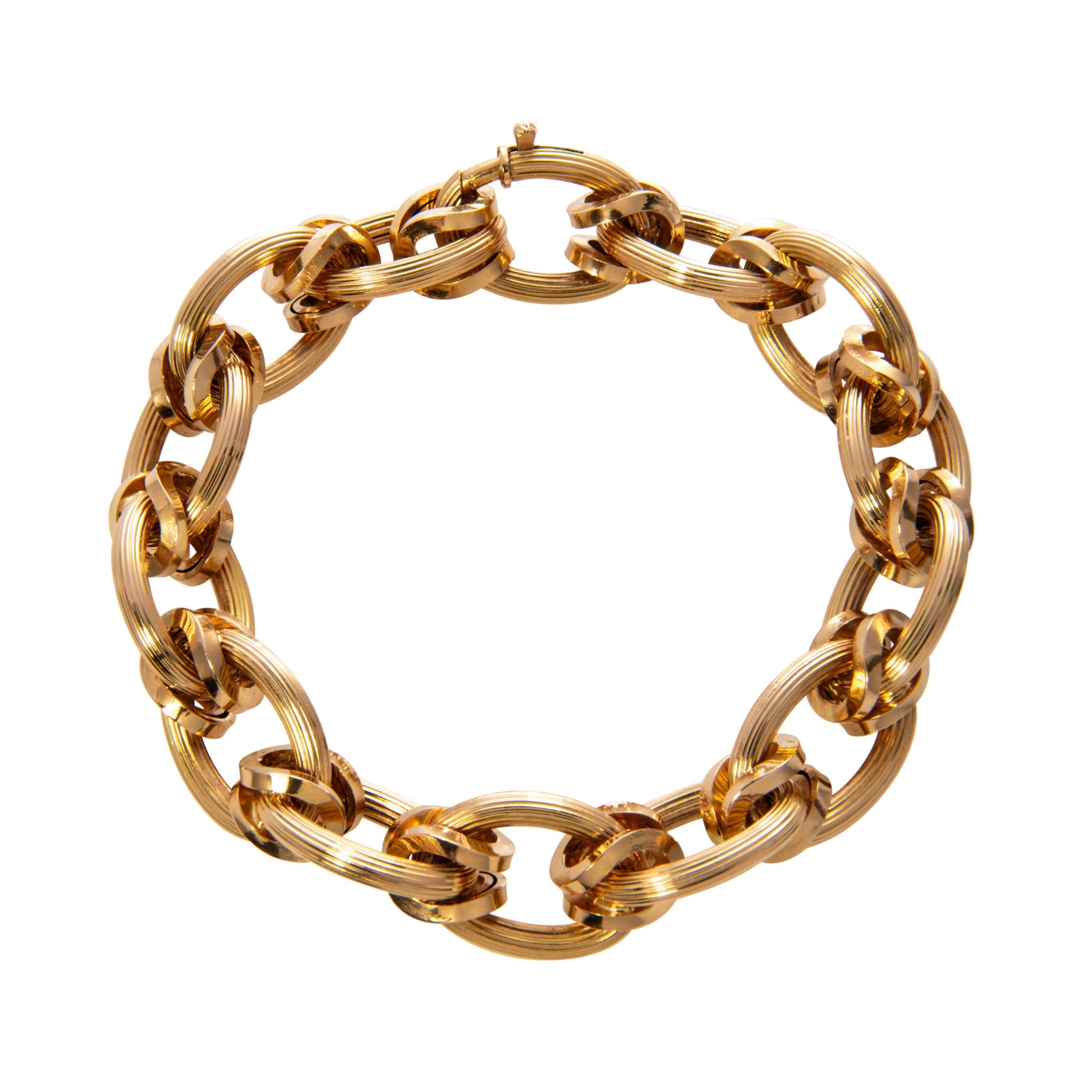 Estate 18K Yellow Gold Multi Link Bracelet