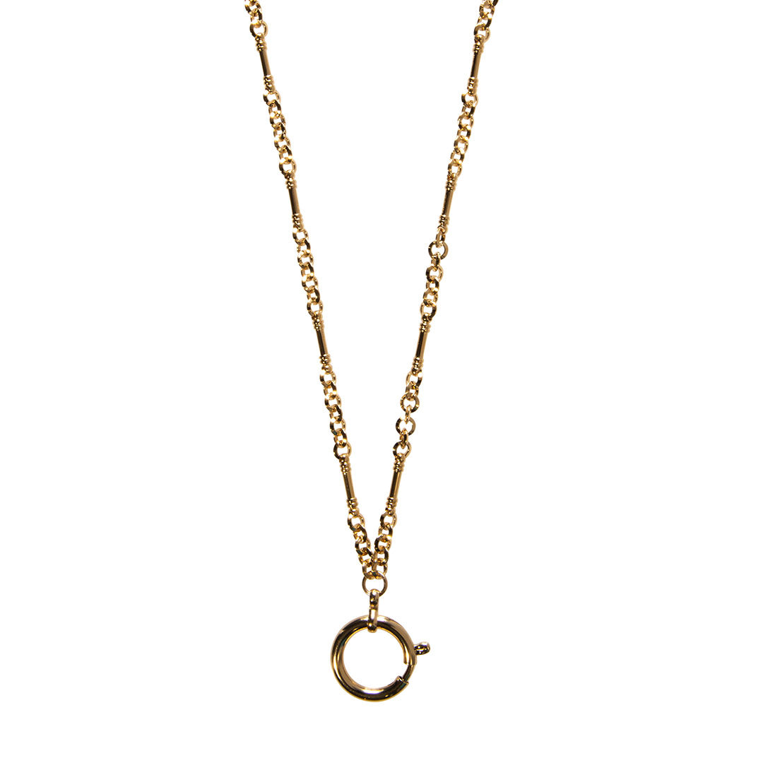 Goldbug Charm Holder Clasp Chain Necklace