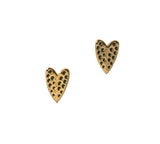 Goldbug Love On Top Heart Stud Earrings