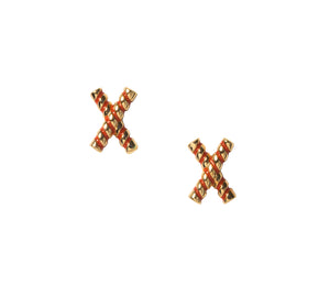 Goldbug Collection Love On Top X Stud Earrings