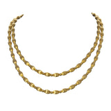 Gold Plated Charleston Rice Bead Necklace