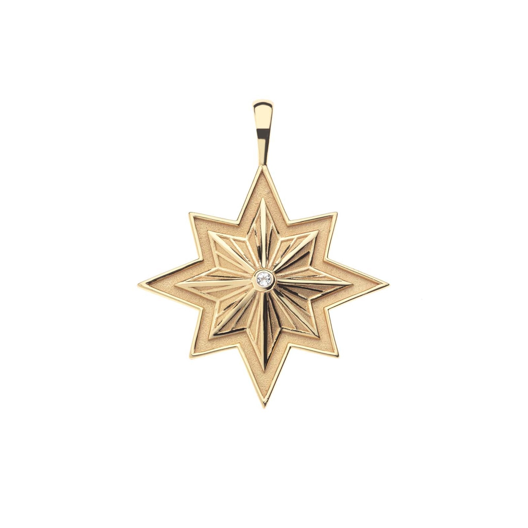 Jane Win LUCKY Wish On A Star Pendant Necklace