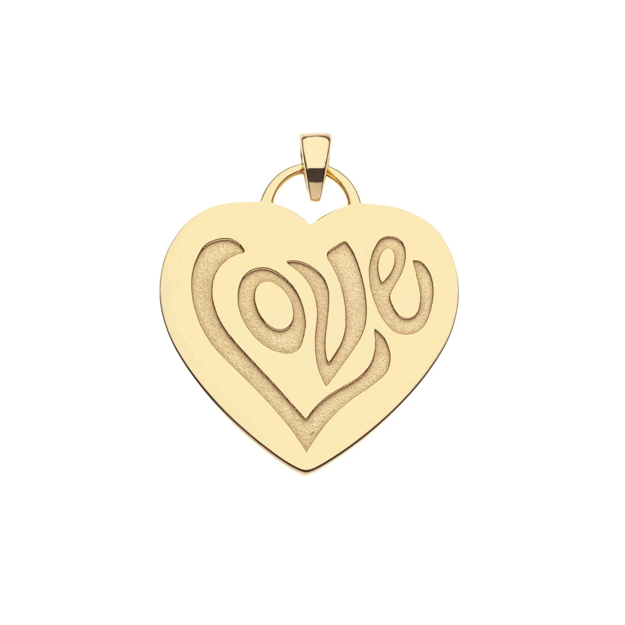 Jane Win Never Enough LOVE Heart Pendant