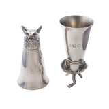 Pewter Lab Stirrup Cup 8oz