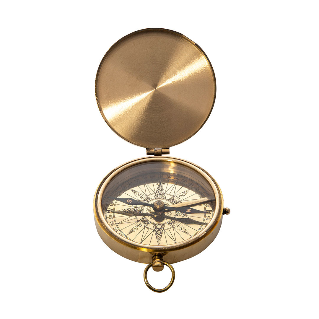 Brass Pocket Compass