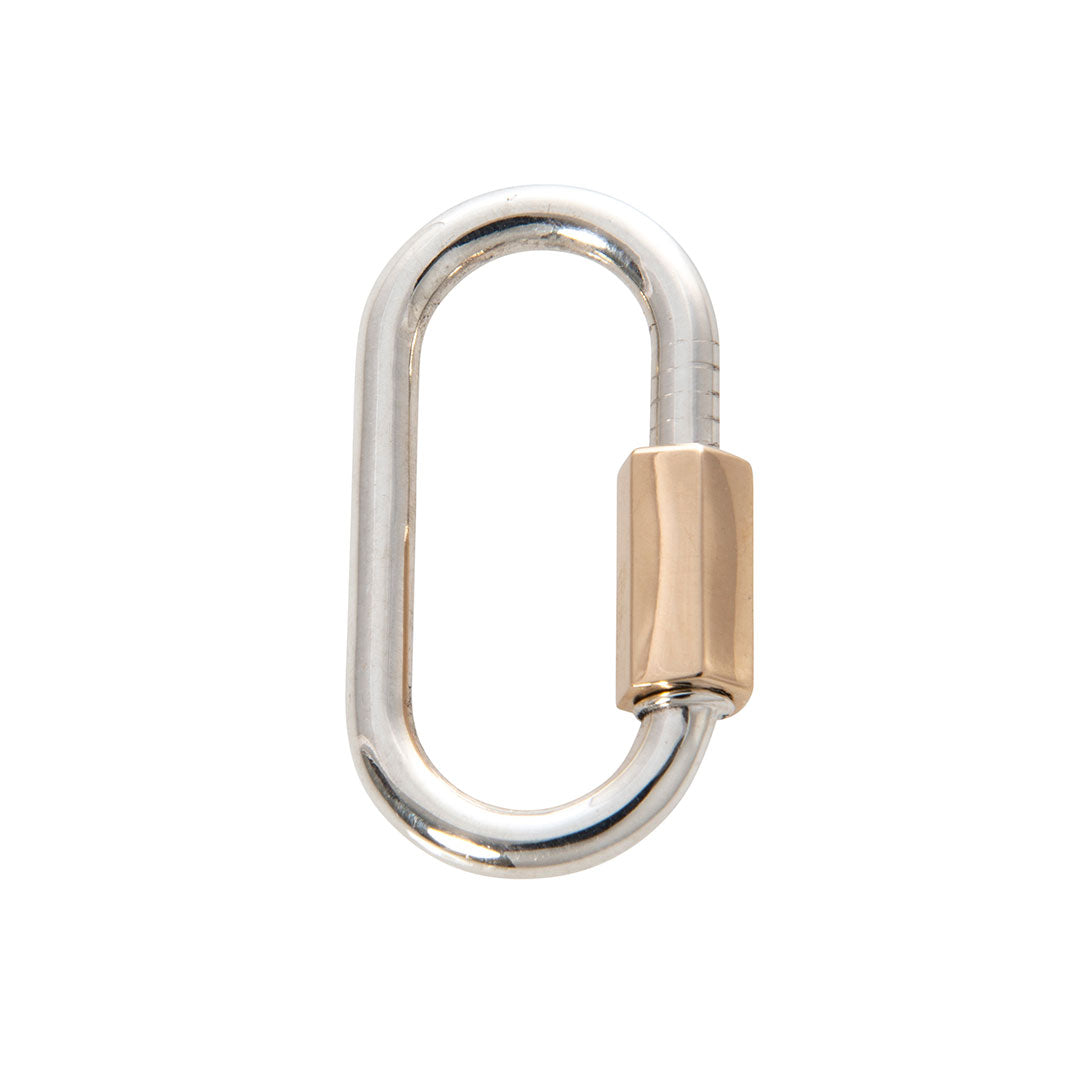 Marla Aaron Silver & 14K Yellow Gold Regular Lock