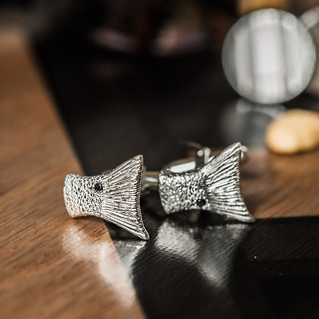 Sterling Silver Redfish Cufflinks