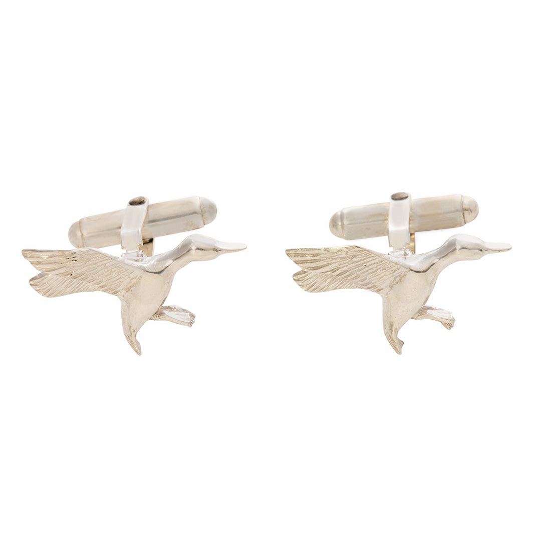 Sterling Silver SEWE Duck Cufflinks