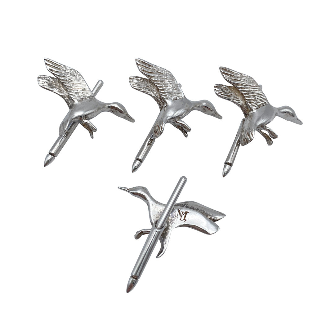 Sterling Silver SEWE Duck Dress Studs