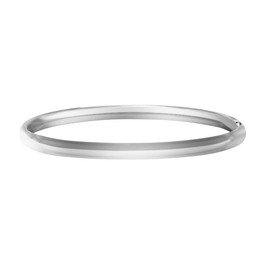 Adult Sterling Silver Plain 5mm Bangle