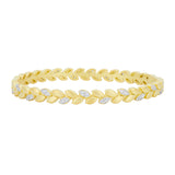 Freida Rothman Sparkling Petals Hinge Bangle