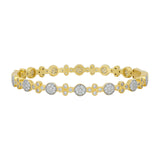 Freida Rothman Sparkling Clover Hinge Bangle