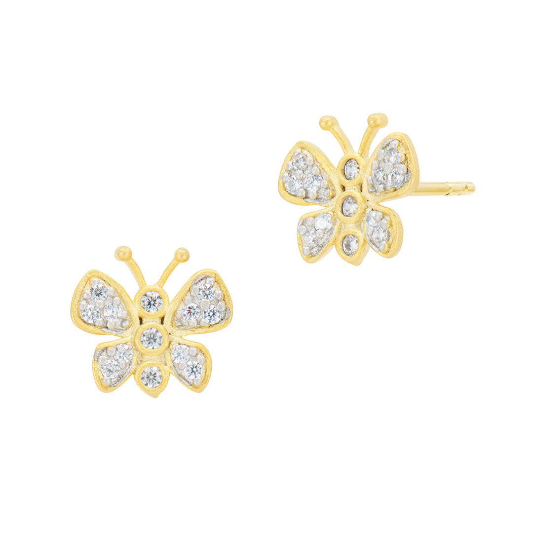 Freida Rothman Butterfly Stud Earrings