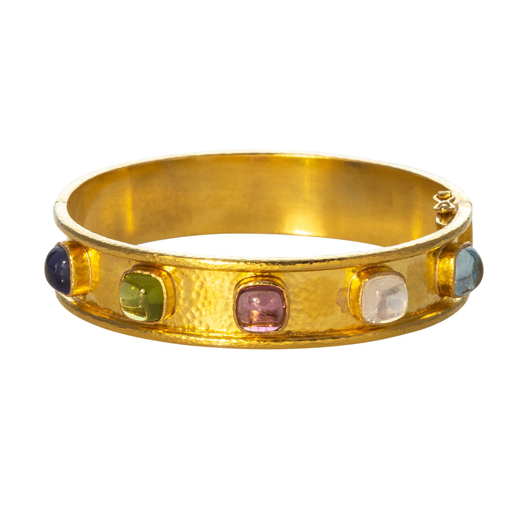 Elizabeth Locke Narrow Flat “Tutti Frutti” Bangle