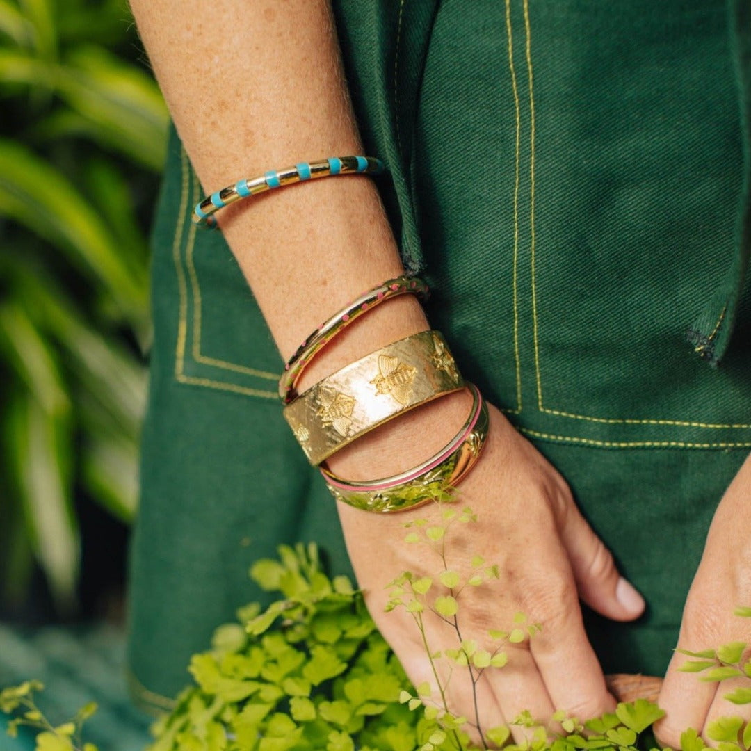 Goldbug Somewhere Over the Rainbow Bug Cuff