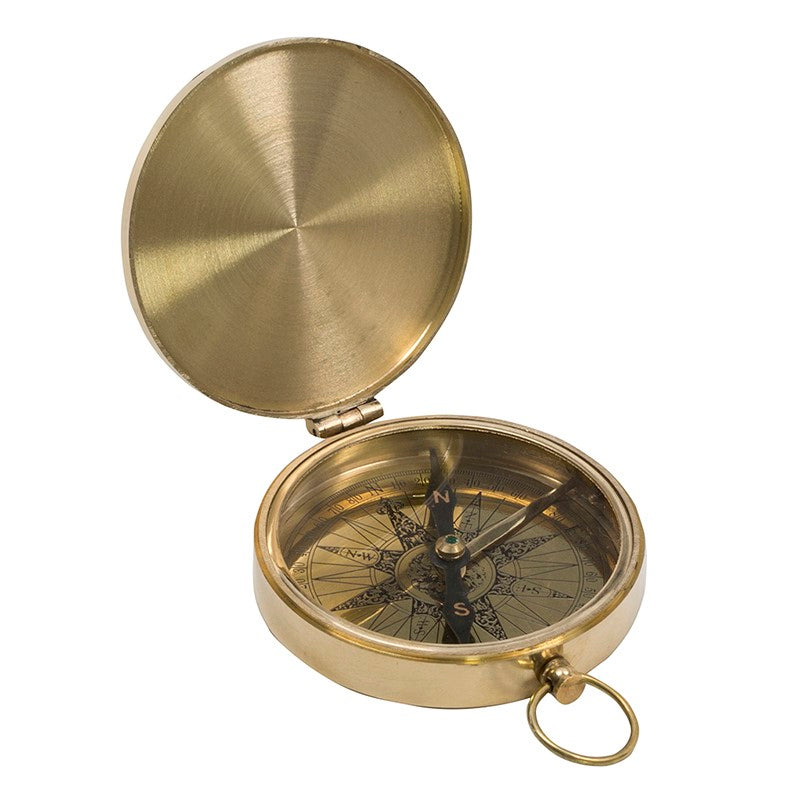 Brass Pocket Compass