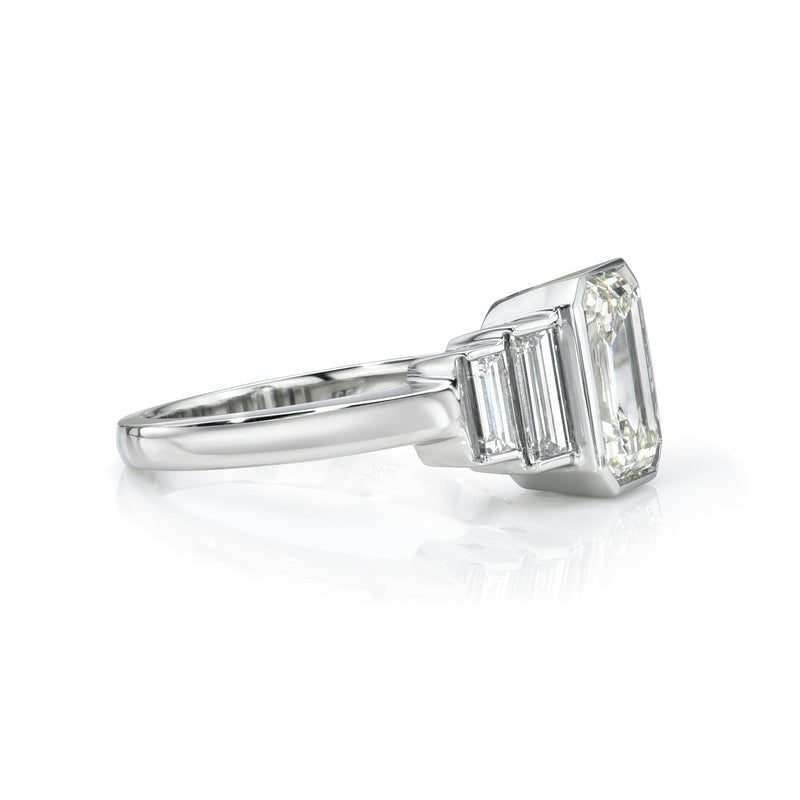 Single Stone Platinum Caroline Ring