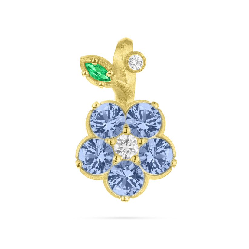 Paul Morelli Blue Sapphire Wild Child Snap-Over Pendant