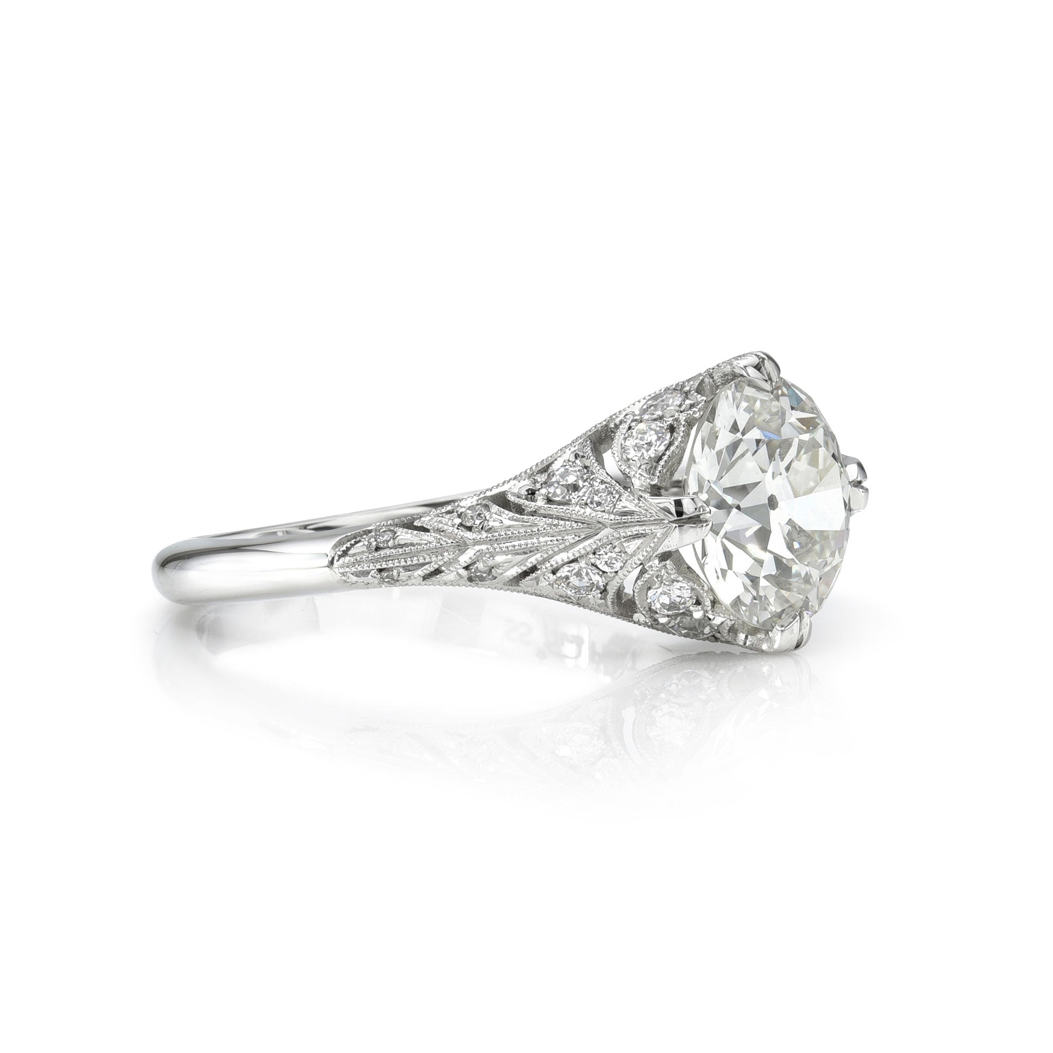 Single Stone Platinum Charlotte Ring