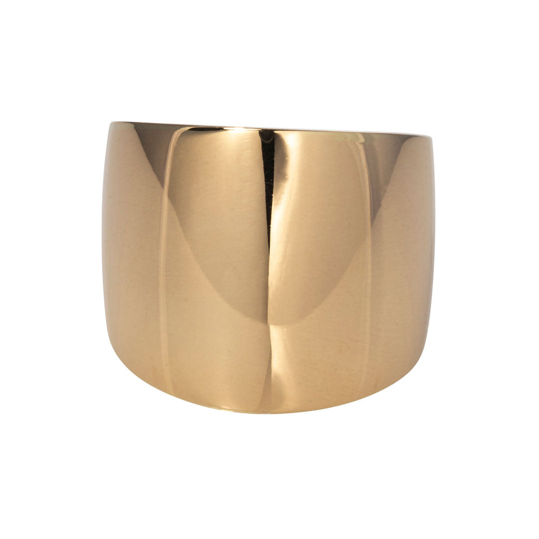 Engraved Cypher 14K Gold Ring
