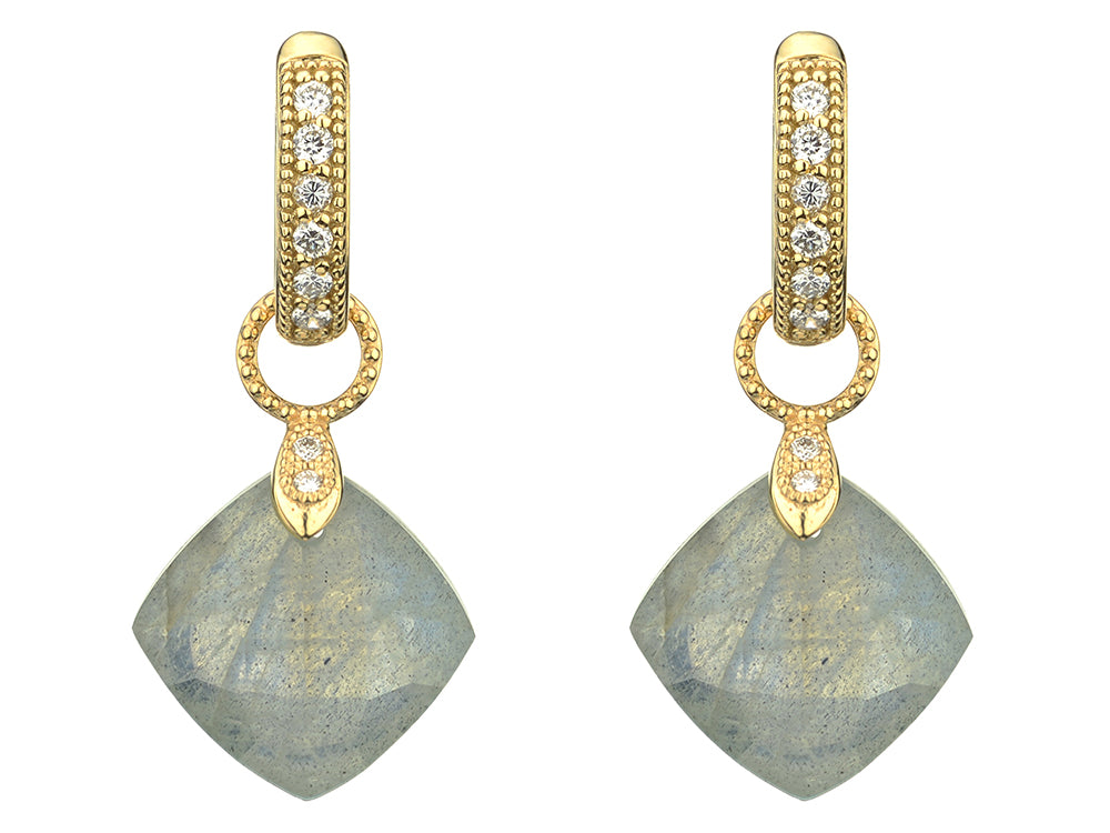 Jude Frances Labradorite Cushion Earring Charms