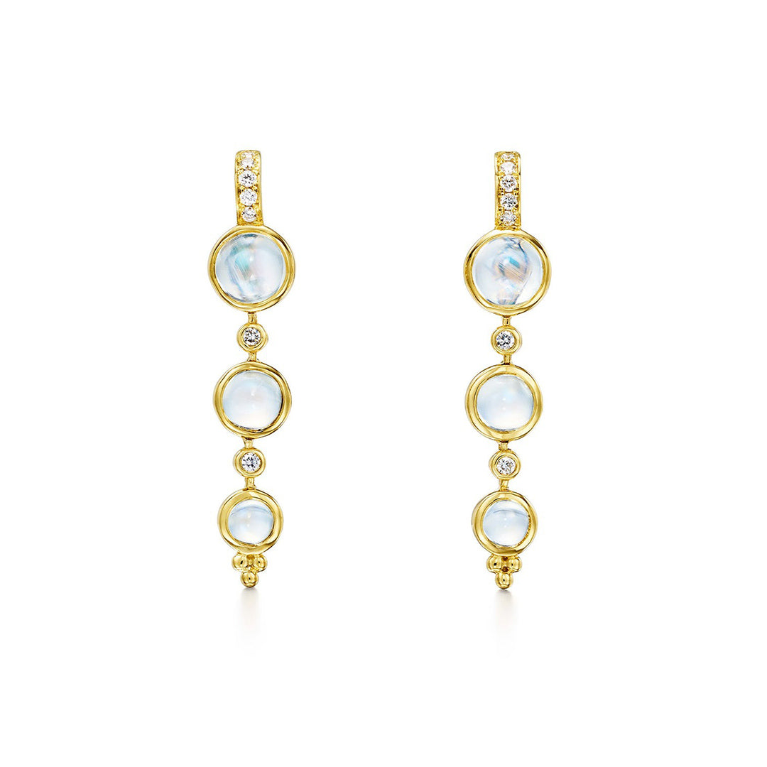 Temple St. Clair Triple Lunar Drop Earrings