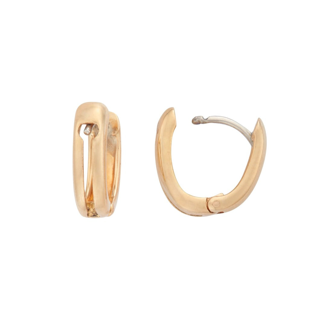 Marla Aaron 18K Yellow Gold Huggie Earring Base