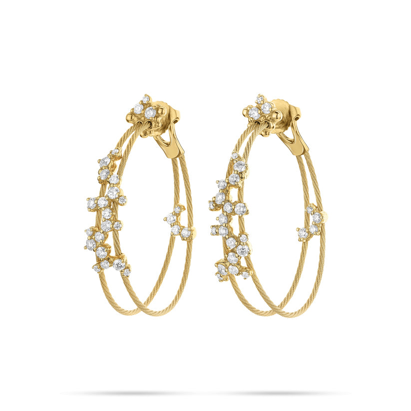 Paul Morelli Double Unity Confetti Hoop Earrings