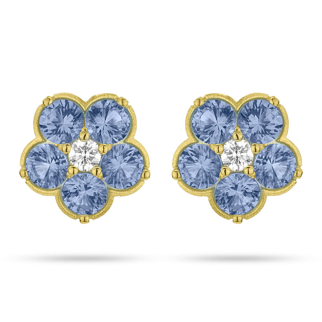 Paul Morelli Blue Sapphire Wild Child Stud Earrings