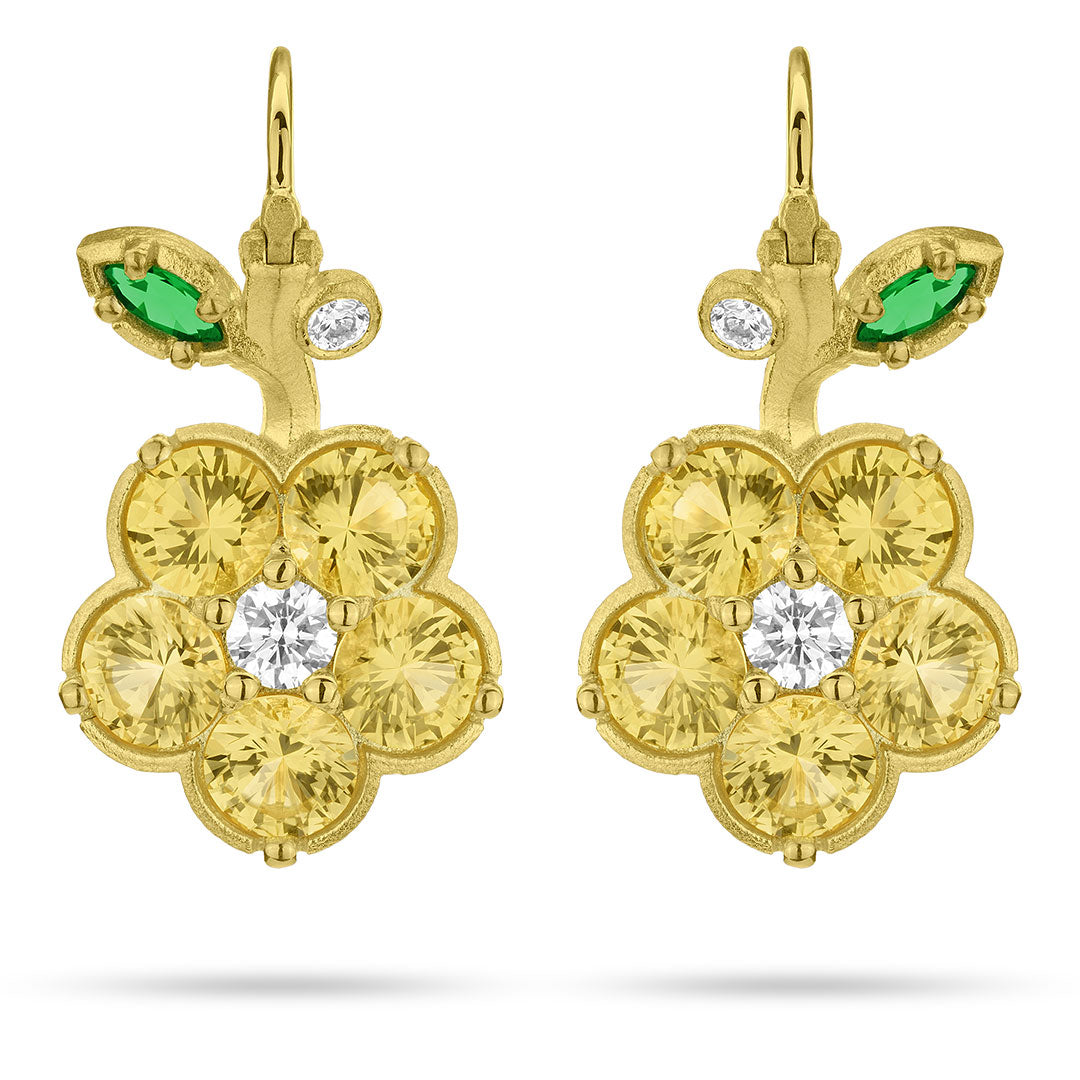 Paul Morelli Yellow Sapphire Wild Child Drop Earrings